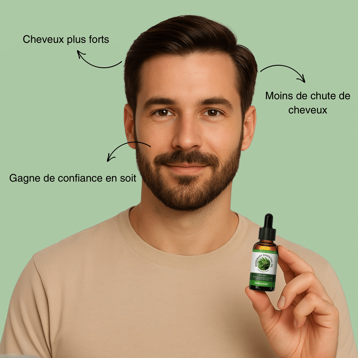 Huile de repousse pour cheveux
